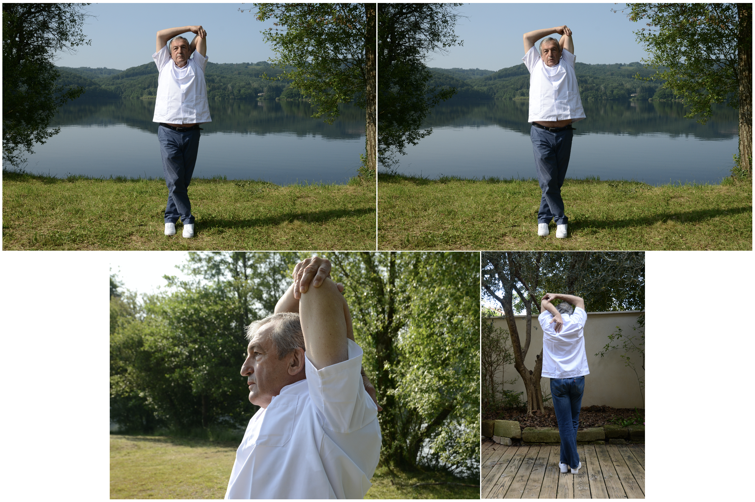 Figure 9 : Étirement sagittal du plan pectoro-brachial Figure 9 : Étirement sagittal du plan pectoro-brachial